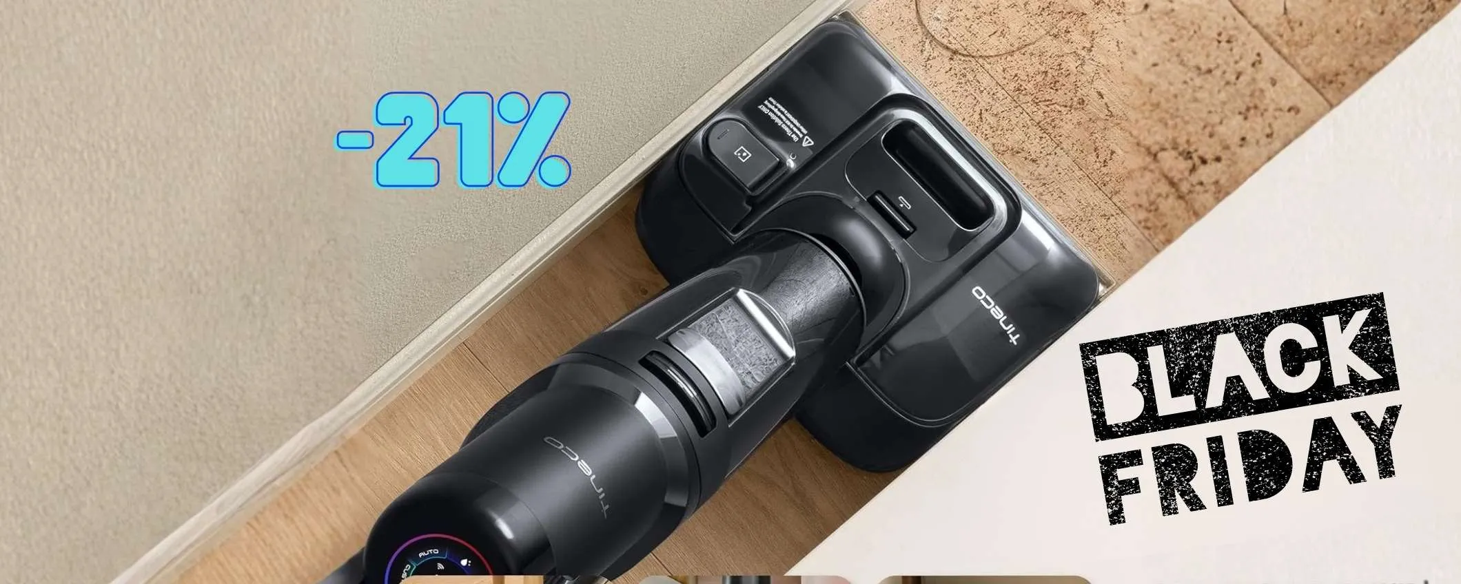 Tineco Floor ONE S7 Stretch Ultra in GRANDE sconto su Amazon: comodissimo