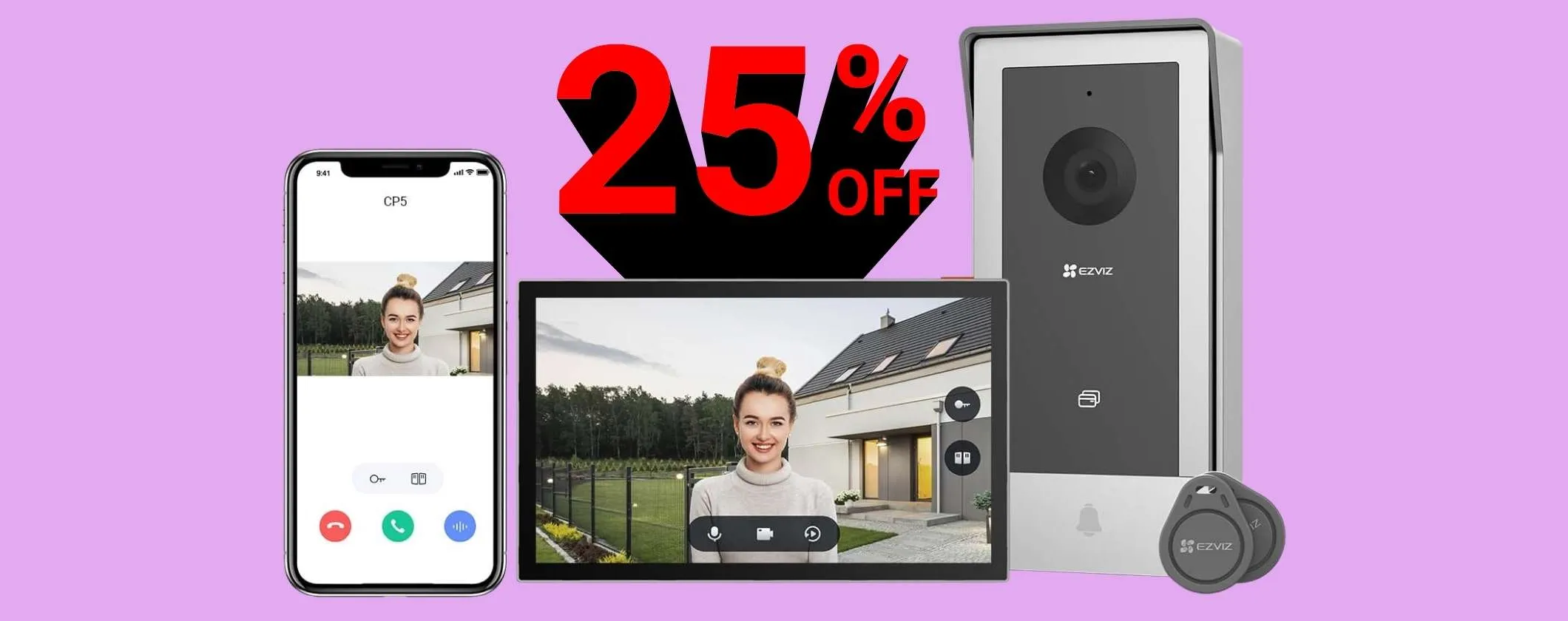 Videocitofono WiFi con schermo touch e audio che installi senza problemi (-25%)