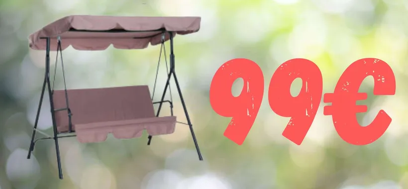 Dondolo 3 posti a 99€ su eBay: prezzo FOLLE per pochissimo tempo