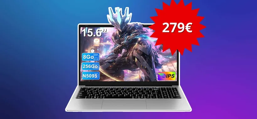 Solo 279,99€ per questo laptop economico con Windows 11: rapporto prestazioni-prezzo senza rivali (Amazon)