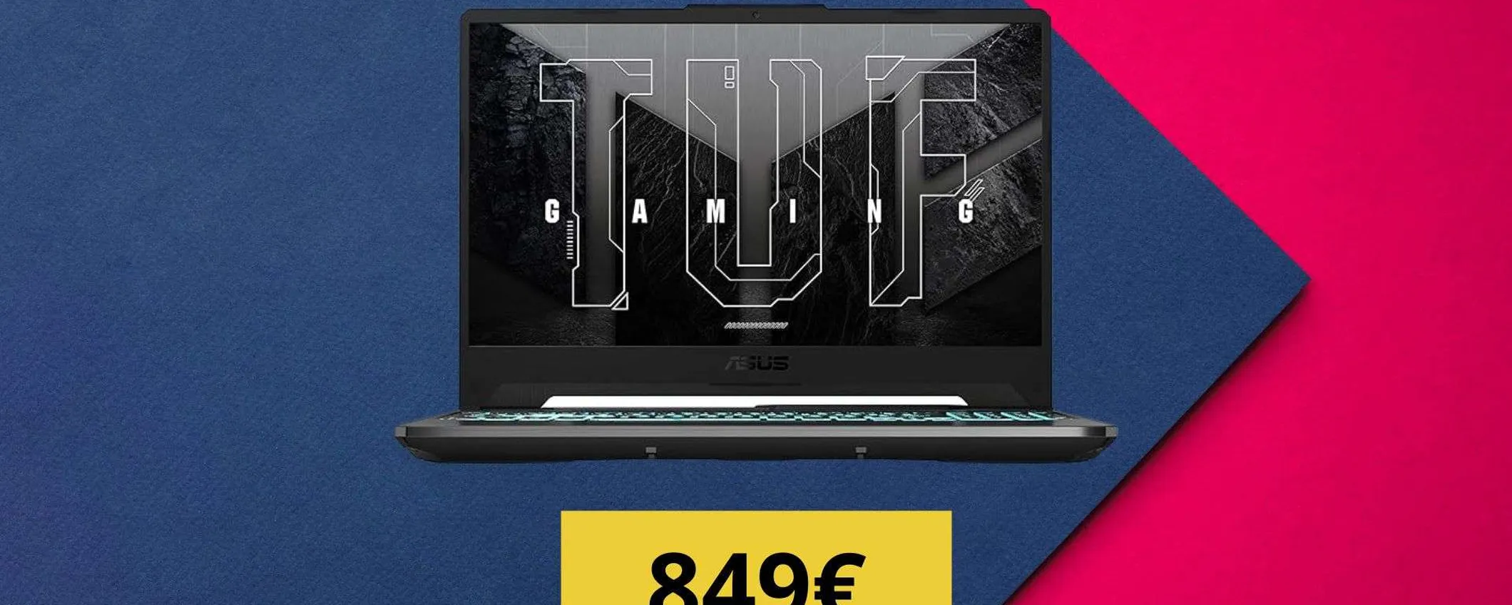 ASUS TUF A15: laptop da gaming potente a un prezzo scontato (849€)