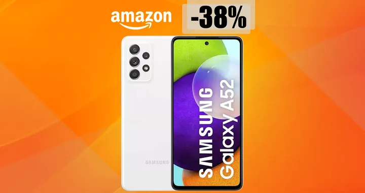 Samsung Galaxy A52 torna al MINIMO STORICO su Amazon (-146 euro)