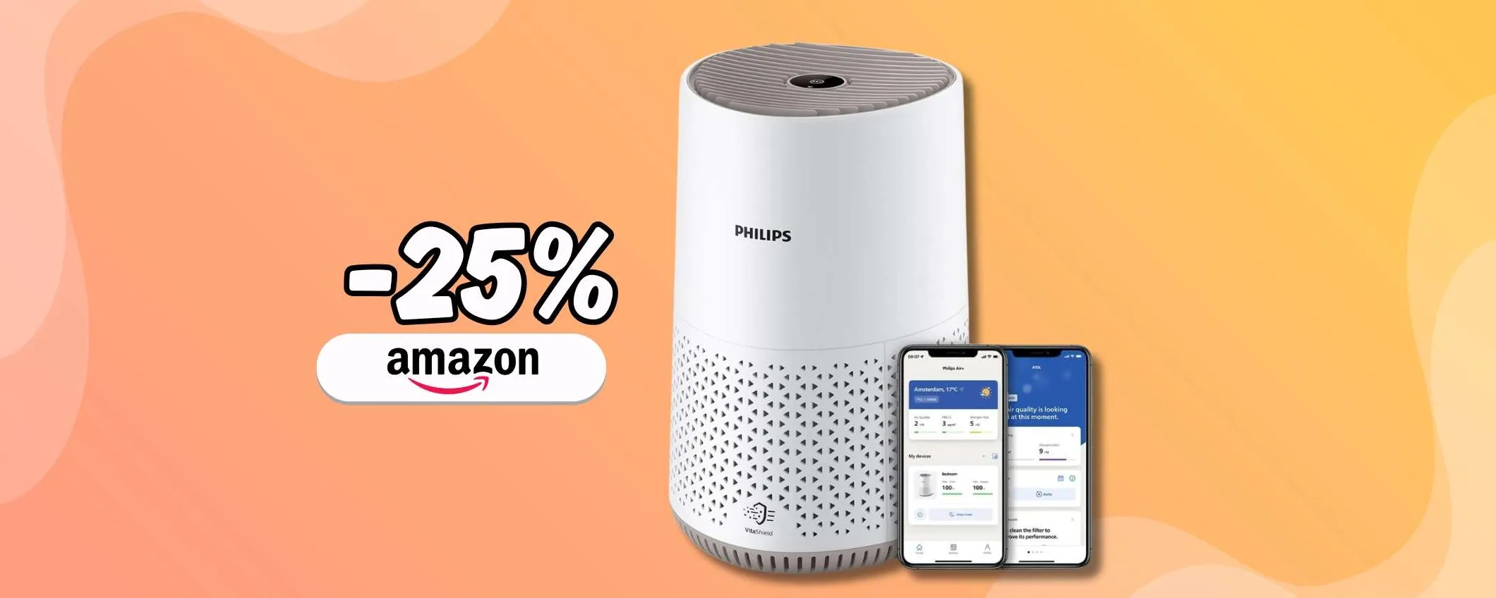 Purificatore d'aria Philips fa la differenza con filtro HEPA integrato (-25%)