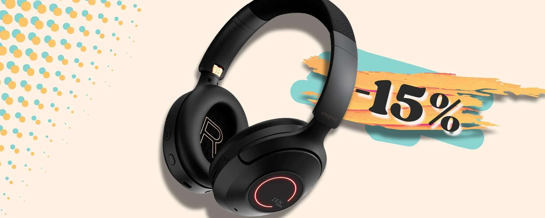 Creative Zen Hybrid Pro, cuffie Over Ear wireless che fanno SOGNARE (76€)