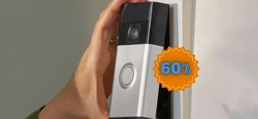 Citofono su smartphone con Ring Video Doorbell: senza fili in sconto 60%