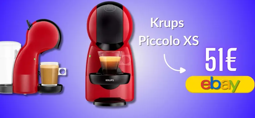 Caffè e bibite con una macchinetta da lode: Krups Piccolo XS costa 50€