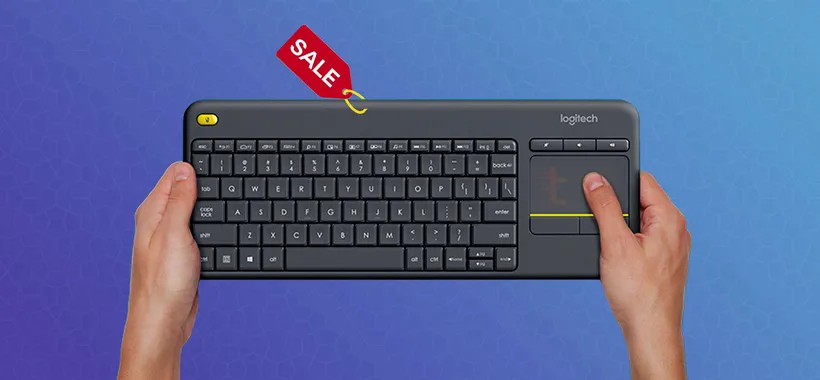 Logitech K400 Plus: tastiera con touchpad in offerta