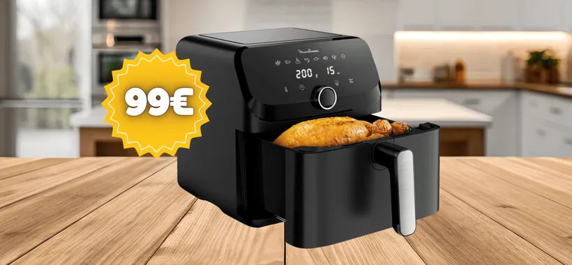 MEGA friggitrice ad aria Moulinex Easy Fry: con 99€ cucini per TUTTI
