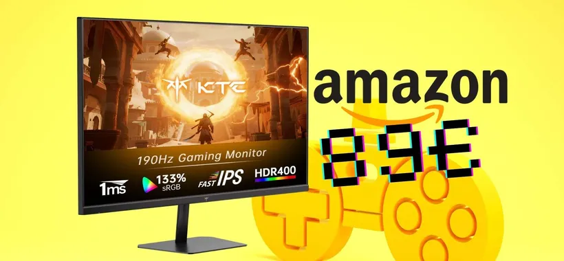 Monitor Gaming KTC da 24 pollici FHD Fast IPS con risposta di 1ms tuo a 89€