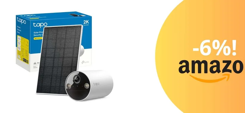 La telecamera di sicurezza WiFi con energia solare e visione notturna: tua a 46,99 euro