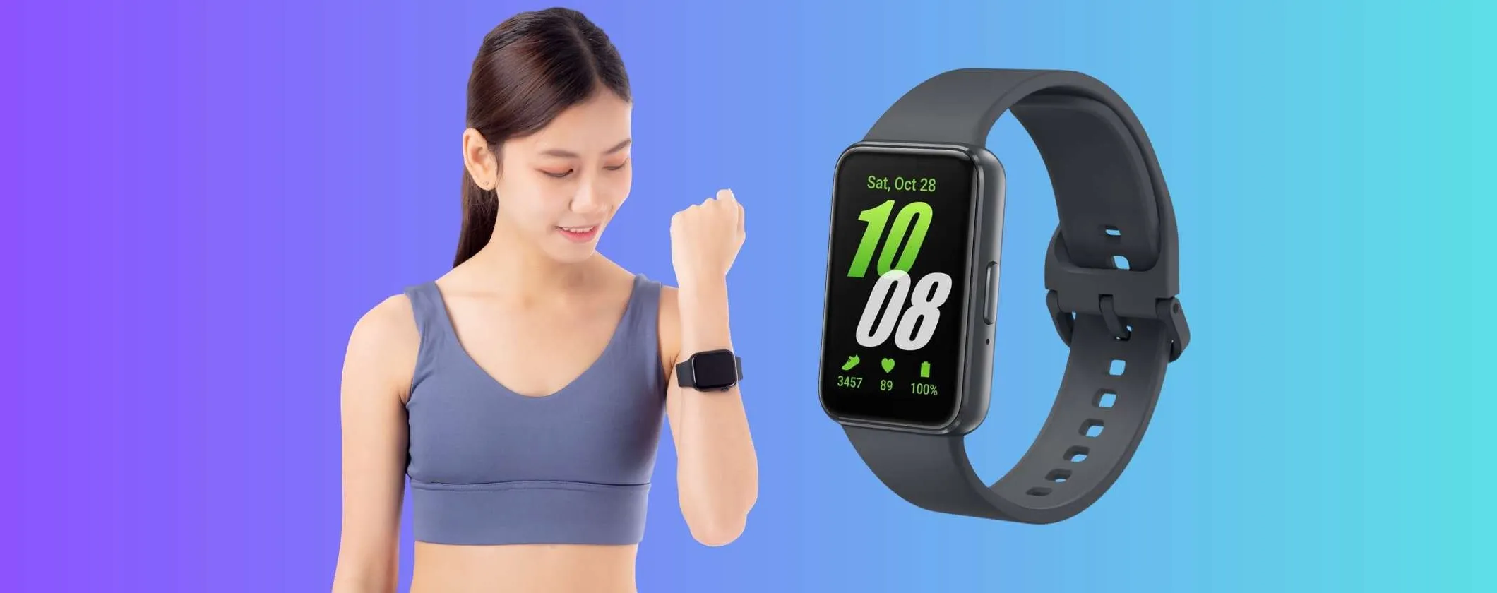 Oltre 100 modalità sportive, notifiche e impermeabilità: Samsung Galaxy Fit3