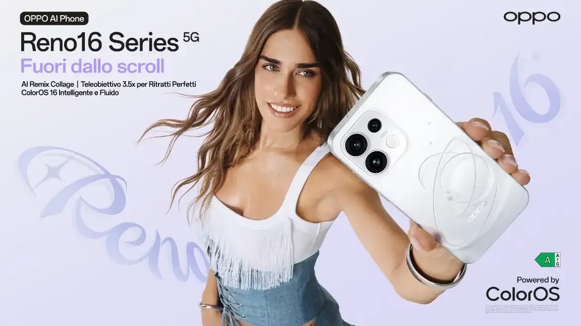 OPPO sceglie Clara come volto della Reno16 Series in Italia: al via la campagna 