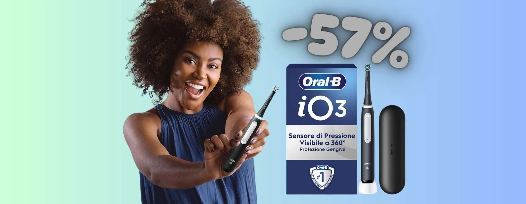 Oral-B iO 3 fa davvero la differenza per denti bianchi e gengive sane (-57%)