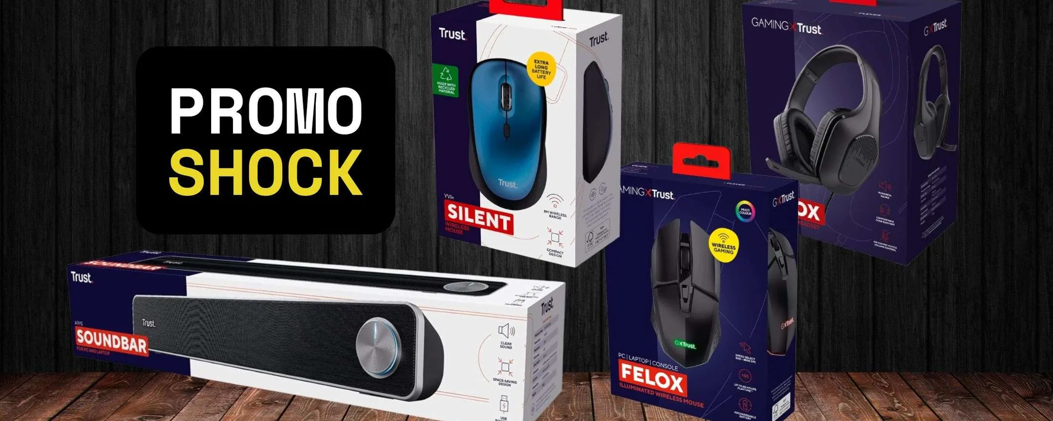 Trust: SCONTI PAZZI all'Amazon Tech Week, promozioni da 5,99€
