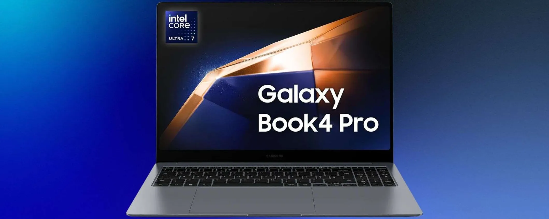 Samsung Galaxy Book4 Pro: Intel Core Ultra 7, 16GB RAM e Dynamic Island con 28% di sconto