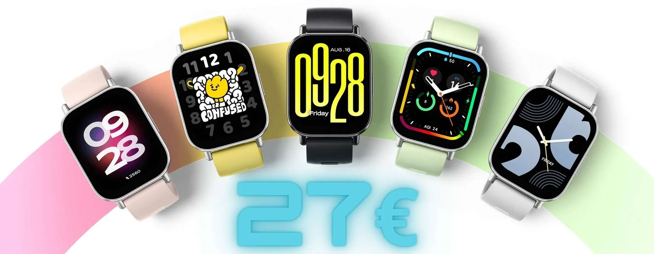Uno dei migliori smartwatch, Xiaomi Redmi Watch 5 Active, in promo a 27€
