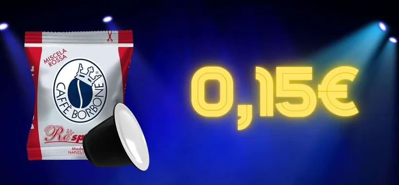 Caffè Borbone capsule Nespresso a 0,15€ su Amazon: promo SCORTA sensazionale