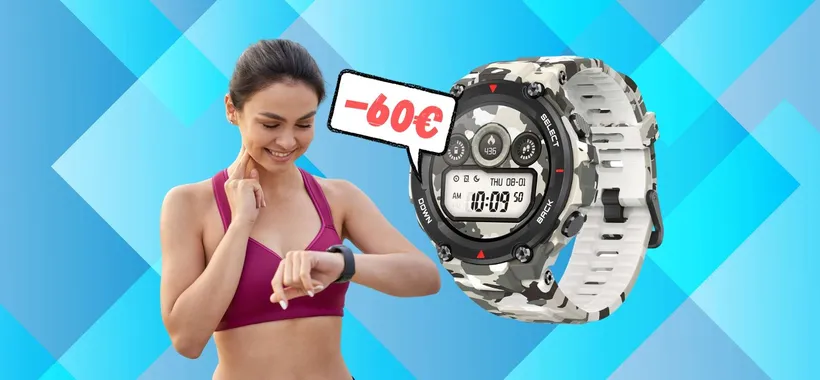 Amazfit T-Rex in PROMOZIONE su Amazon a 60€ in MENO