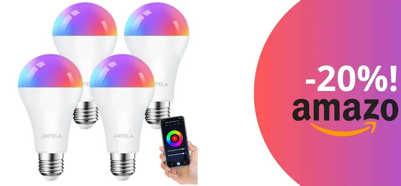 4 lampadine smart a un prezzo da non perdere: l'offerta eccezionale