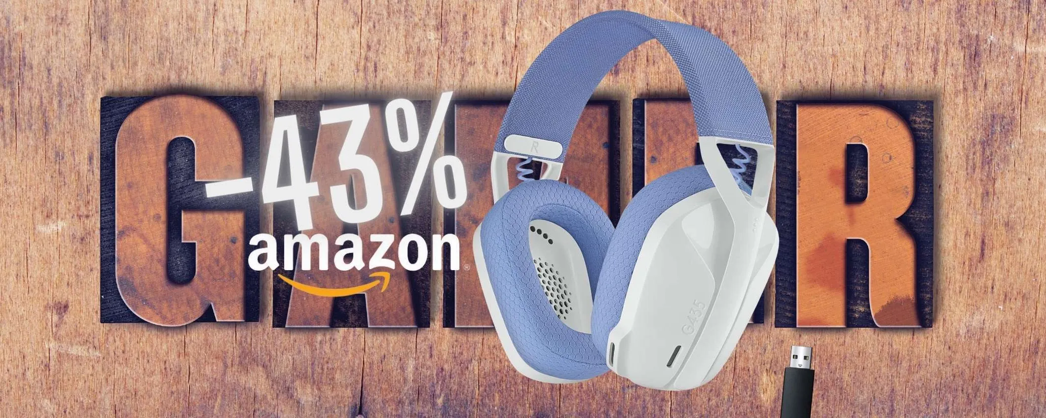 Logitech G G435: le cuffie da gaming con doppia connessione (wireless+Bluetooth)