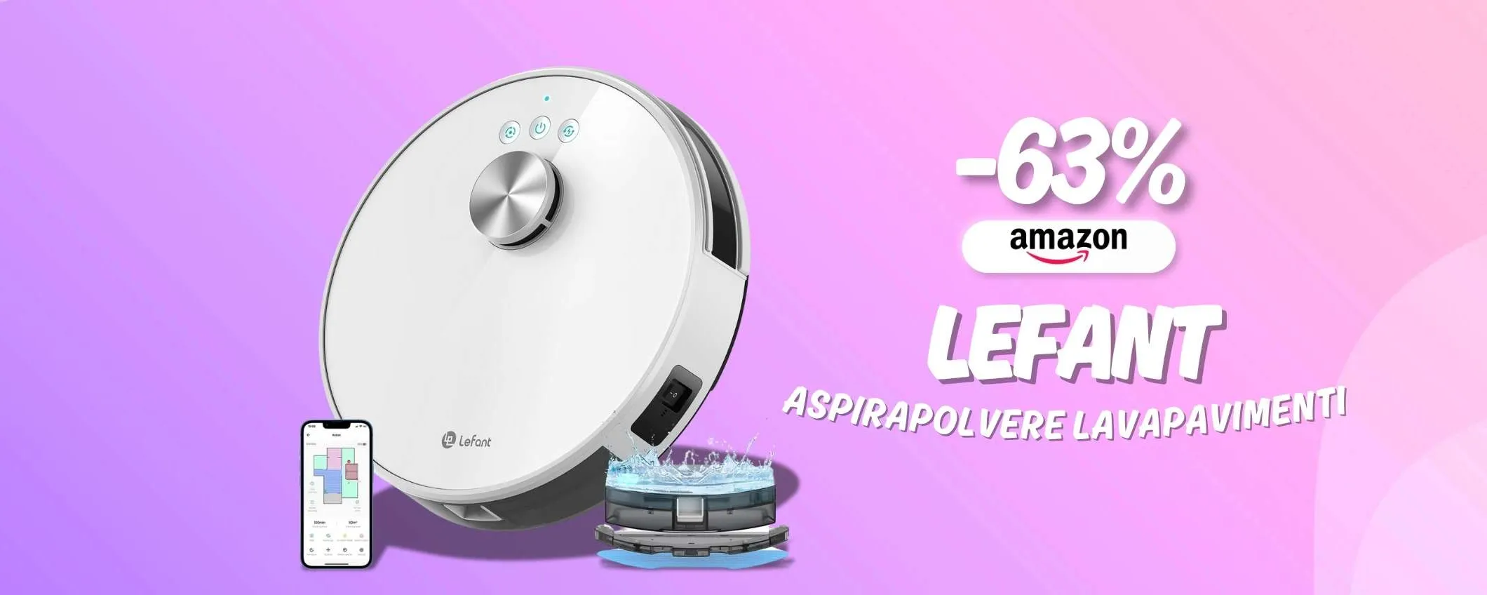Lo sporco non ha scampo con LEFANT: robot lava e aspira a prezzo demolito