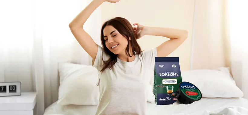 Dormi alla grande bevendo caffè con le Capsule DEK Caffè Borbone