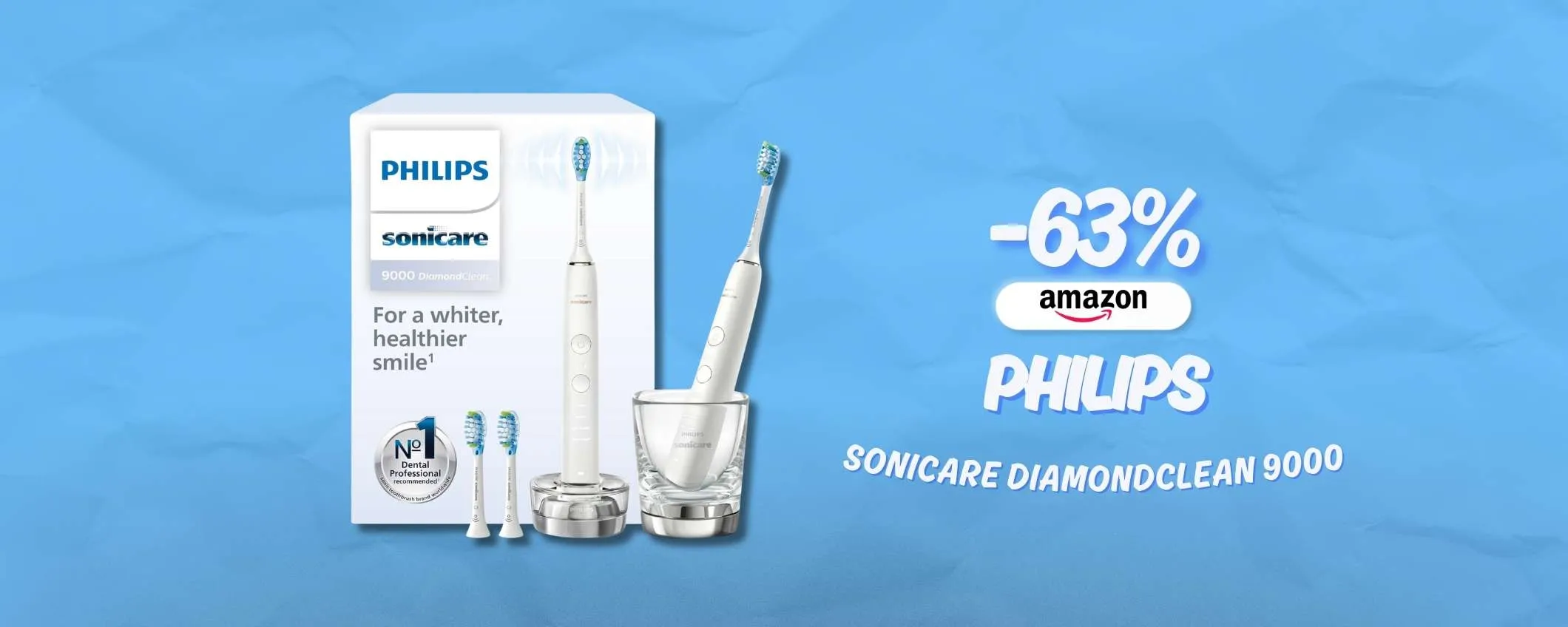 Con Philips Sonicare DiamondClean 9000 il dentista è in pensione, prezzo WOW