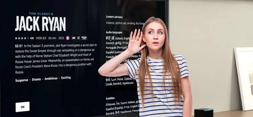 Prime Video usa l'IA per aumentare il volume dei dialoghi
