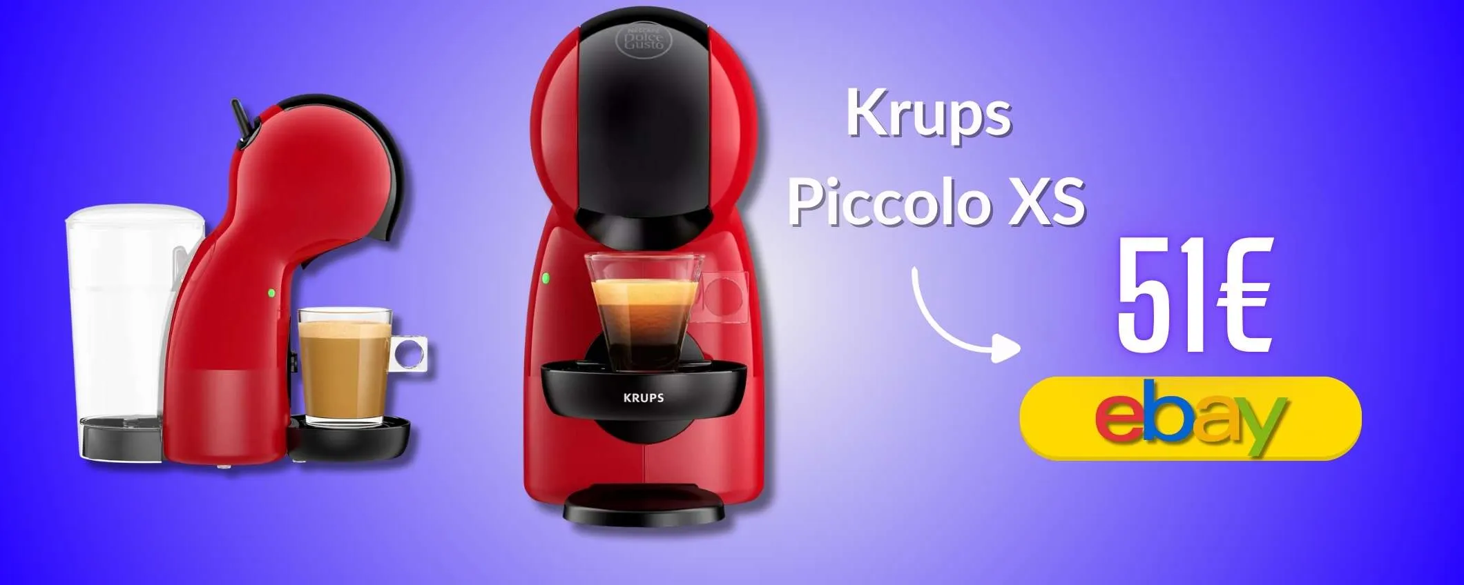 Caffè e bibite con una macchinetta da lode: Krups Piccolo XS costa 50€