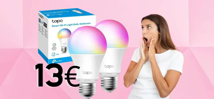 TP-Link: 2 lampadine WiFi multicolore per ogni stanza intelligente (13€)