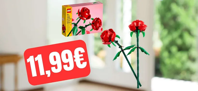 Il set di rose LEGO è in offerta su Amazon a prezzo STRACCIATO