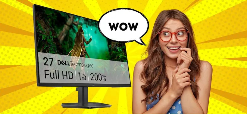 Vero upgrade senza svenarsi: il monitor da gaming Dell 27 è tuo a 119€