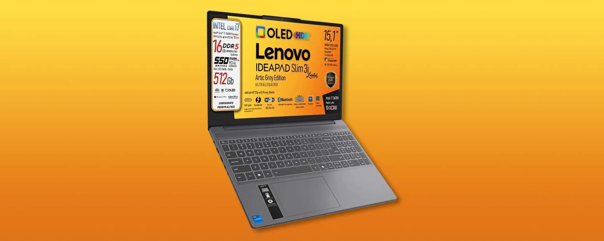 Super sconto per il laptop Lenovo IdeaPad con Intel Core i7