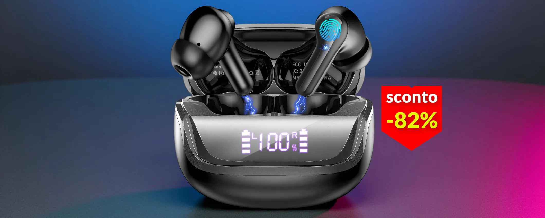 Auricolari Bluetooth che durano fino a 45 ore: lo sconto è da capogiro (-82%)