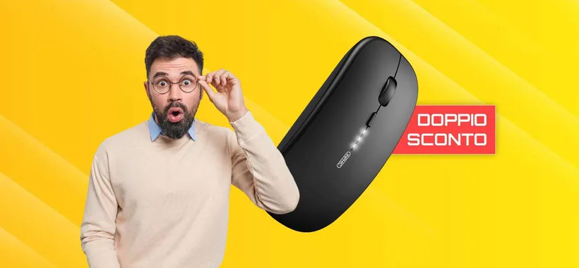 Mouse wireless silenzioso ed ULTRA sottile: un REGALO a soli 13€
