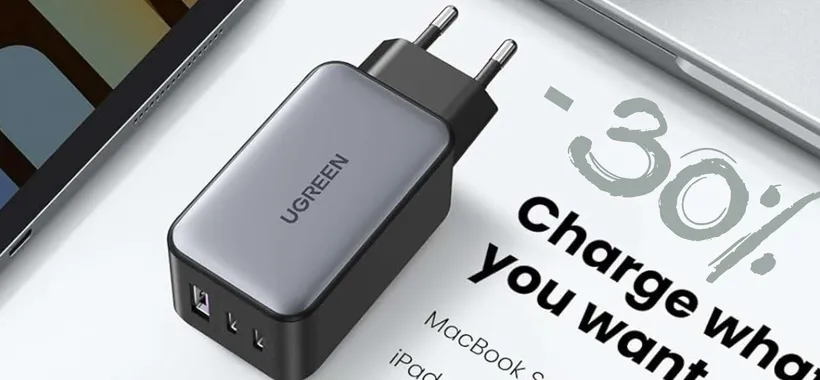 Caricatore USB da 65W con 3 uscite: risparmi soldi e tempo (sconto 30%)