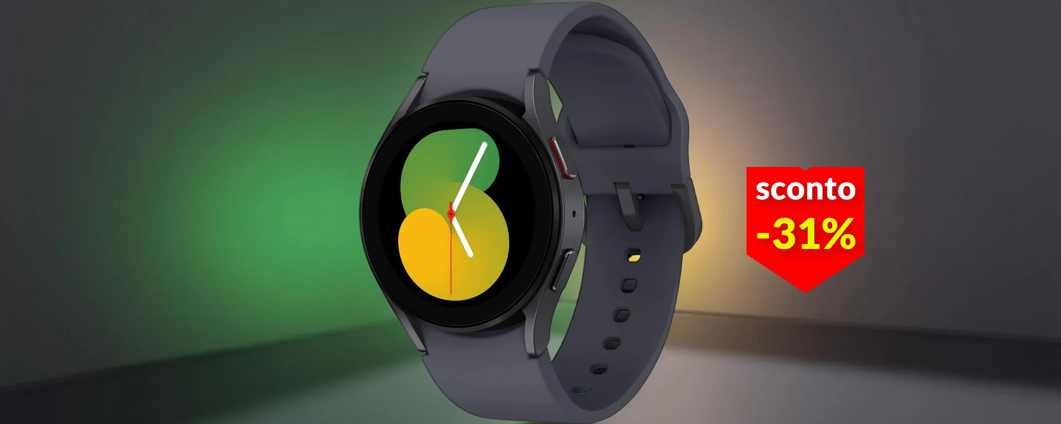 Samsung Galaxy Watch 5 a soli 204€: BioActive 3-in-1 e 31% di sconto Amazon