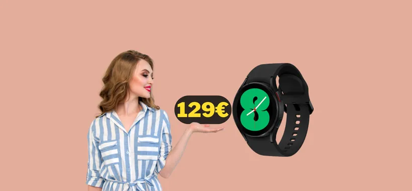 Samsung Galaxy Watch 4 (40mm) in super offerta da Unieuro per i San Valentino Days