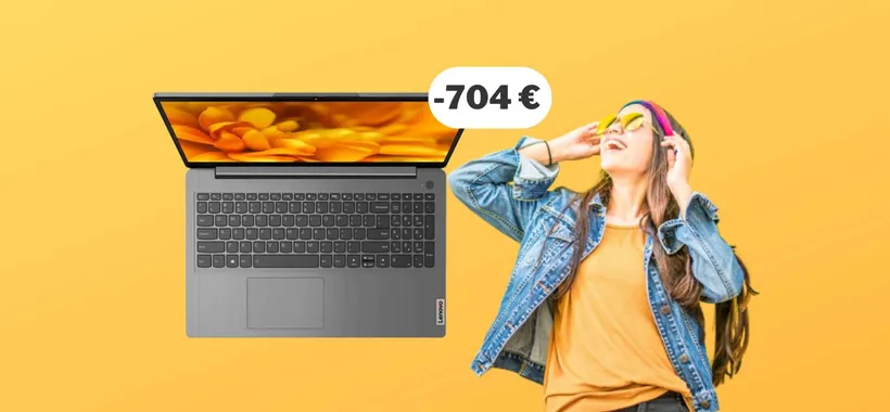 Lenovo IdeaPad 3i Gen 6: SCONTO CLAMOROSO su Monclick (-704€)