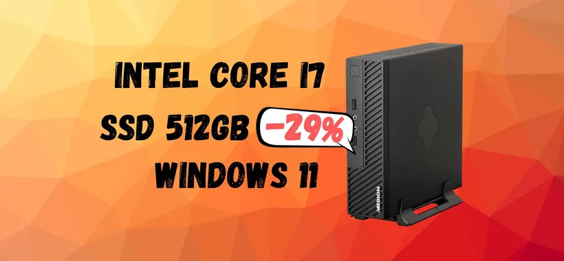 Mini PC SPAVENTOSO, con i7 e SSD da 512GB a OTTIMO prezzo