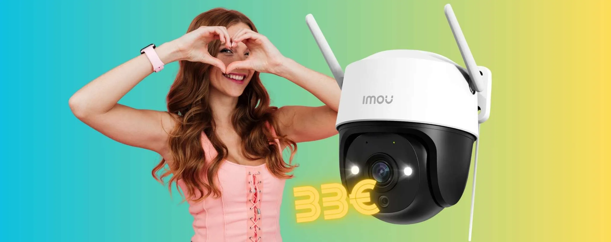 Proteggi ciò che ami con la videocamera di sicurezza WiFi Imou a soli 33€