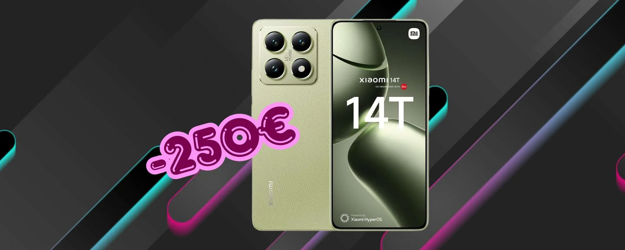 Xiaomi 14T da 12GB/256GB in esclusiva Amazon a 250€ in MENO
