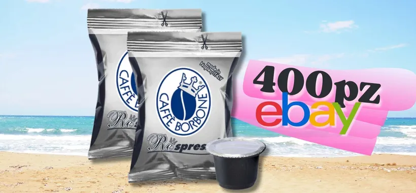 400 capsule Caffè Borbone miscela NERA per NESPRESSO a 0,17€ cad