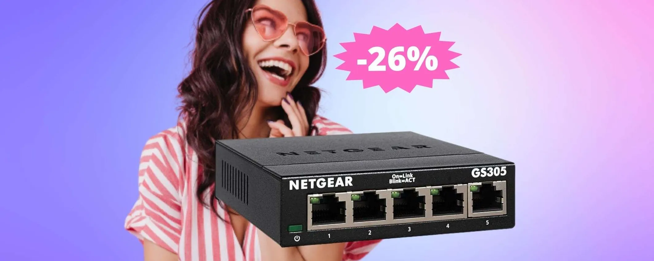NETGEAR Switch Ethernet 5 porte: un AFFARE imperdibile