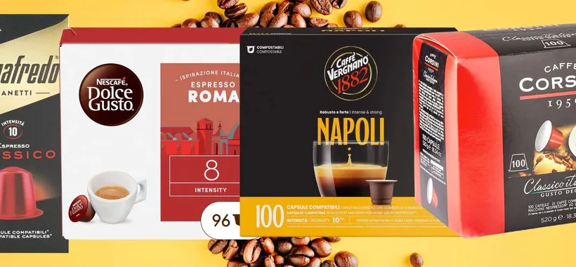 Caffè in cialde e capsule: SVUOTA MAGAZZINO Black Friday Amazon (da 0,15€)