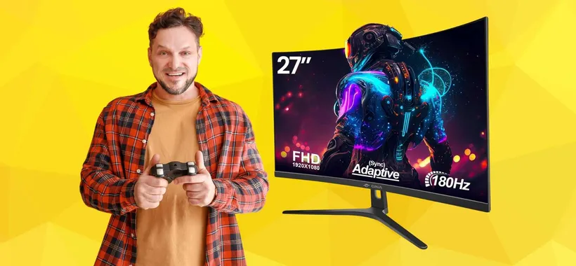 Monitor curvo da 27 pollici per appassionati di videogame in OFFERTA a TEMPO