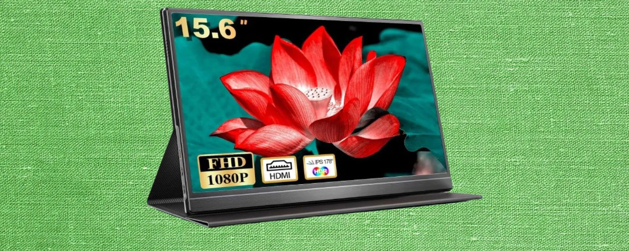 Monitor portatile da 15,6 in offerta: PREZZO BOMBA su Amazon
