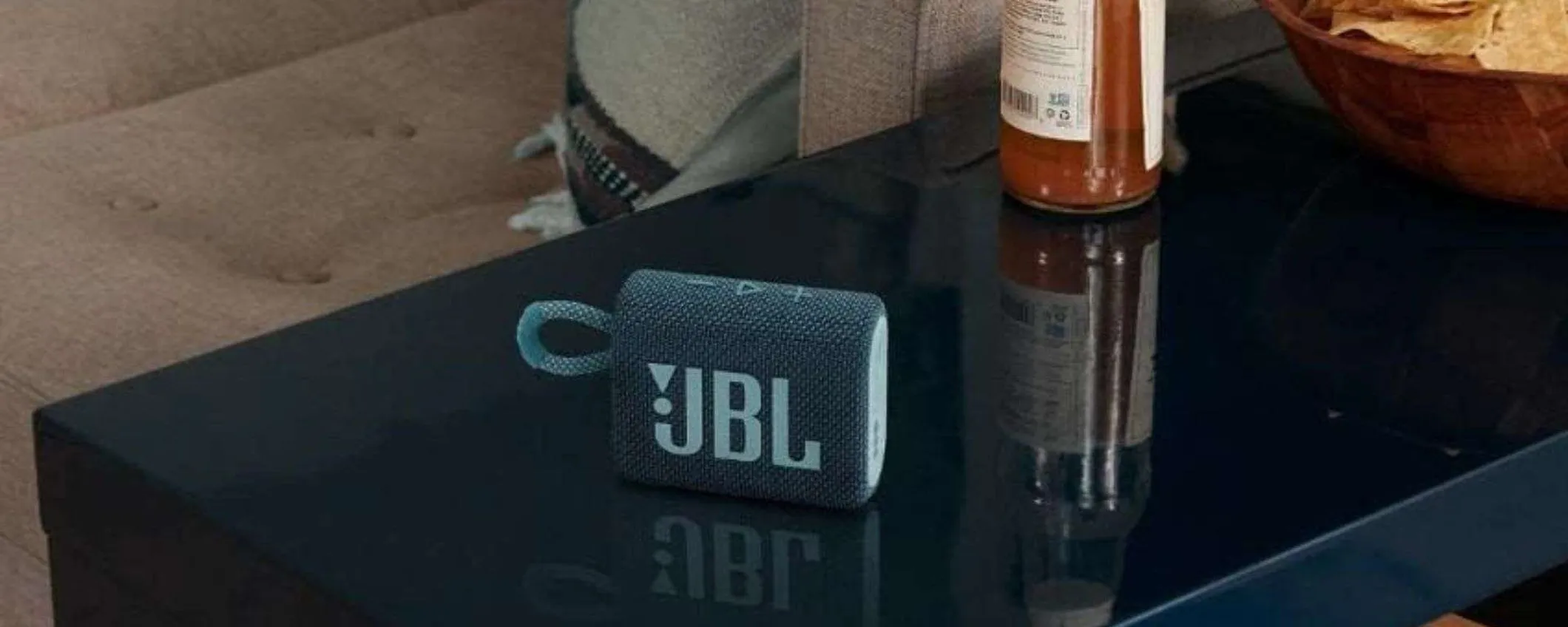 JBL GO 3 scontato del 33%: audio potente e design compatto