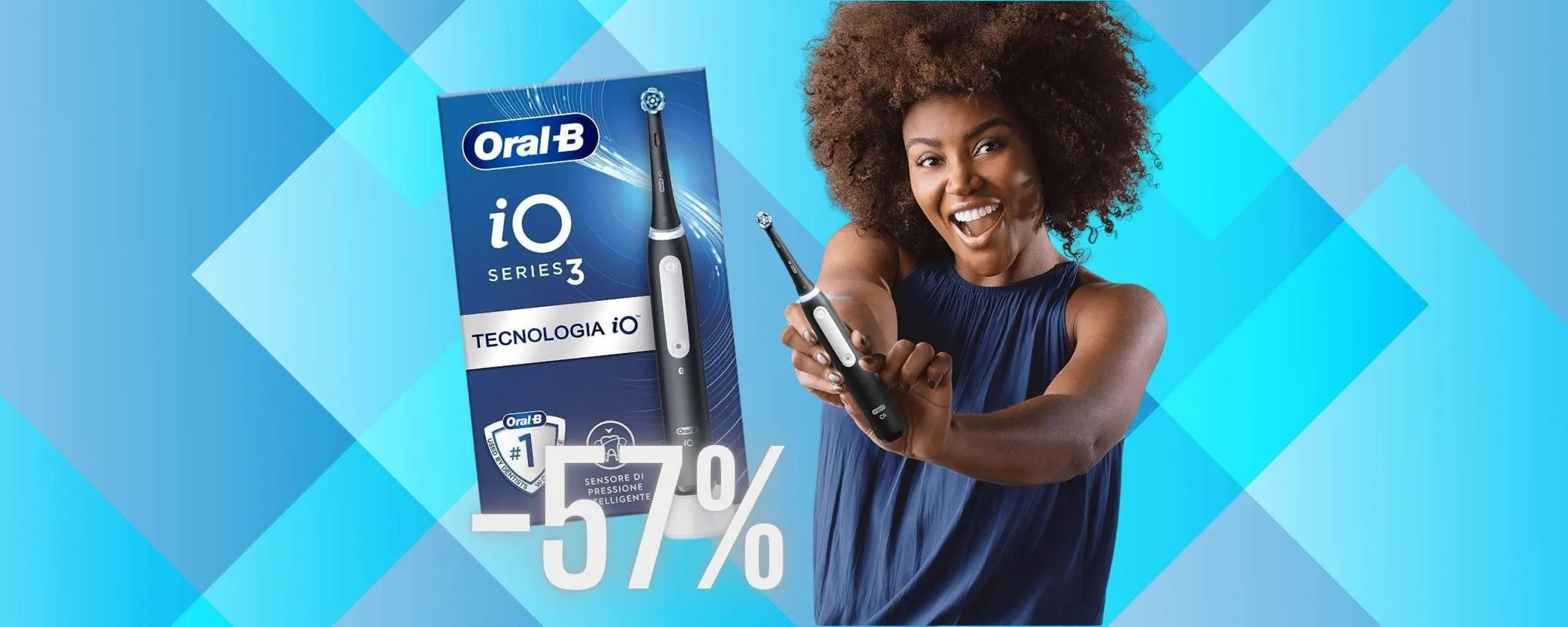 Oral-B iO 3 in MEGA SCONTO su Amazon del 57%: un AFFARE