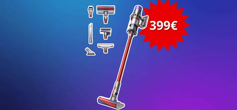 Aspirapolvere senza filo Dyson V11 Fluffy: oggi a meno di 400€ con il 33% di sconto